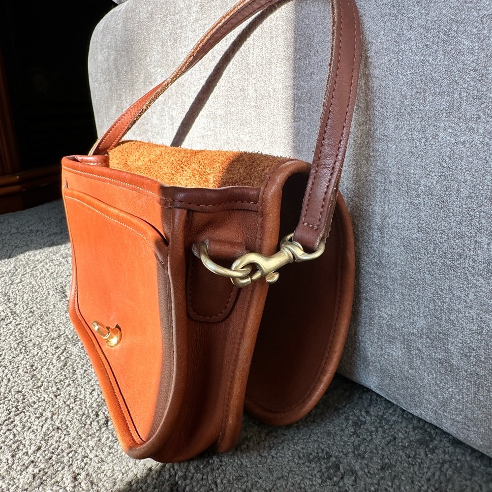 VINTAGE COACH BRITISH TAN CROSSBODY PENNY BAG  9755 - Picture 12 of 17